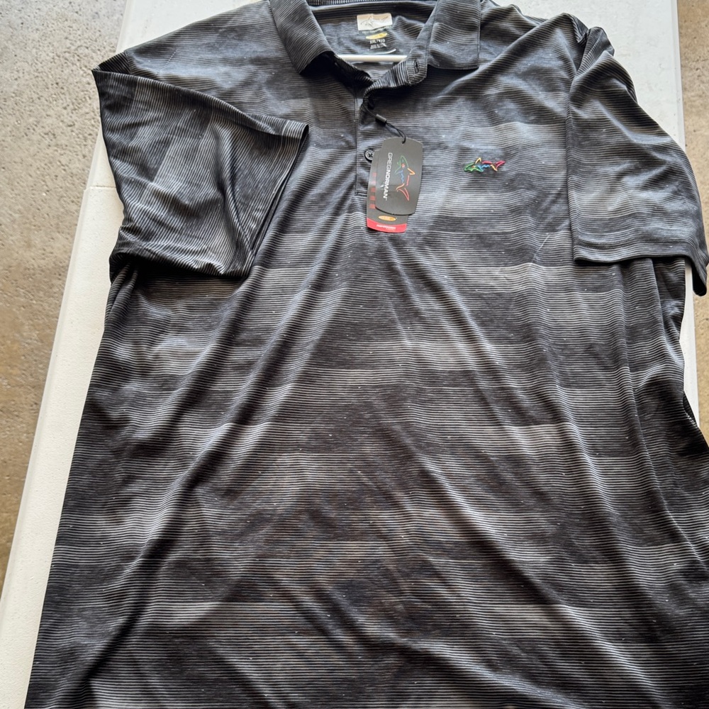 Attack Life by Greg Norman Black Polo Shirt